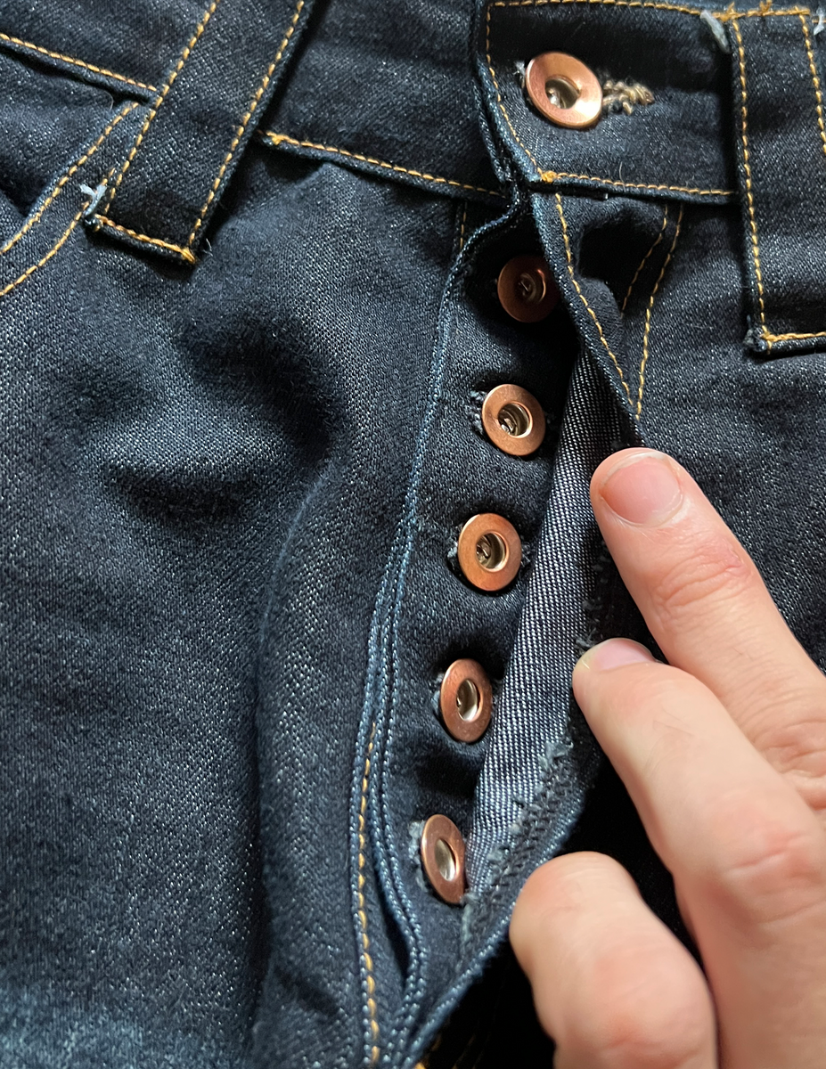 Fade Prison Stripe Denim SAMPLE – PeacePunk